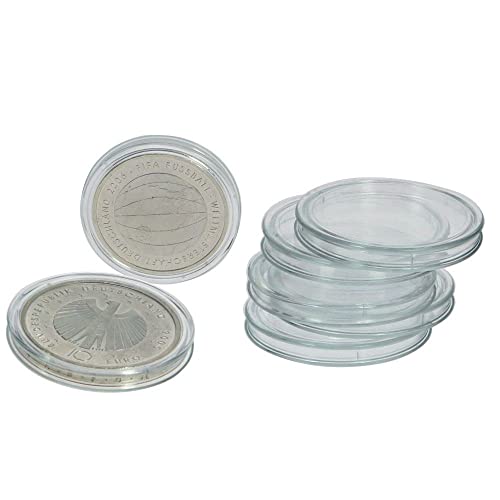 SAFE 25 x Münzkapseln CAPS 33 mm / -Ideal für Medaillen - Münzen - Anlagemünzen - 20 Schweizer Franekn - 20 Mark DDR - 3 Mark Dt. Kaiserreich - Krügerrand 1 Unze Gold - 50$ Dollar Gold American Eagle von SAFE