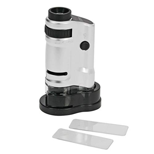 SAFE 4672 Zoom Taschenmikroskop | stufenlose 20 - 40 fache Vergrößerung mit LED-Leuchten inklusive Batterien | geeignet für die Beobachtung von Briefmarken, Münzen, Schmuck, Mineralien | Abmessungen ca. 10 x 5,5 x 3 cm SAFE 4672 Zoom Taschenmikroskop | stufenlose 20 - 40 fache Vergrößerung mit LED-Leuchten inklusive Batterien | geeignet für die Beobachtung von Briefmarken, Münzen, Schmuck, Mineralien | Abmessungen ca. 10 x 5,5 x 3 cm von SAFE