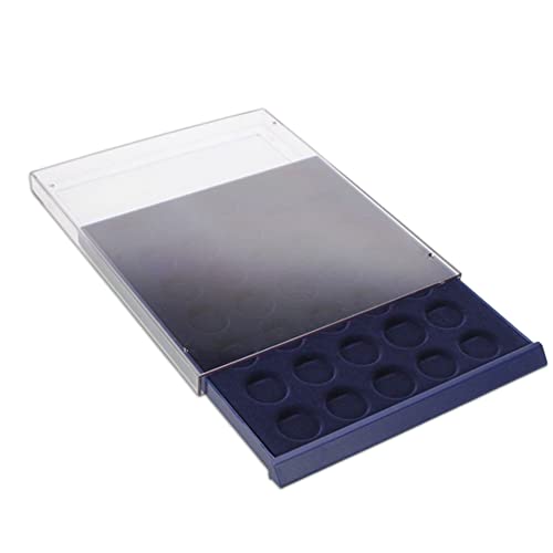 SAFE 6338 Tableaus NOVA 20 x 38 mm | quadratische Fächer | ideal für 10 DM, 10 Euro , 20 Euro Münzen in Dosen von SAFE