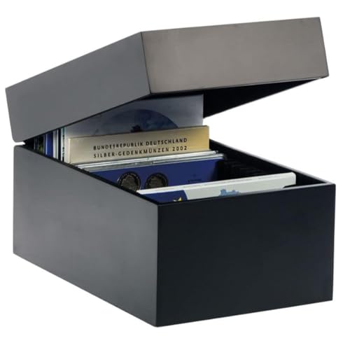 SAFE 746 Holz-Schatulle für Münzen-Sets in schwarzem Lack mit unsichtbarem Magnetverschluß I Schwarze Velours-Auskleidung mit 20 Fächern für alle PP-Münzensets bis Breite 170 x Höhe 165 mm SAFE 746 Holz-Schatulle für Münzen-Sets in schwarzem Lack mit unsichtbarem Magnetverschluß I Schwarze Velours-Auskleidung mit 20 Fächern für alle PP-Münzensets bis Breite 170 x Höhe 165 mm von SAFE