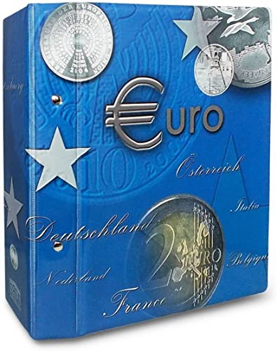 SAFE 7822-B4 2 Euro Münzen 2021-2022 TOPset Sammelalbum aller EU Länder | Münzsammelalbum für Ihre Coin Collection ohne Kapseln | inkl. Albumblättern Nr. 7854 mit Patentvorrichtung von SAFE