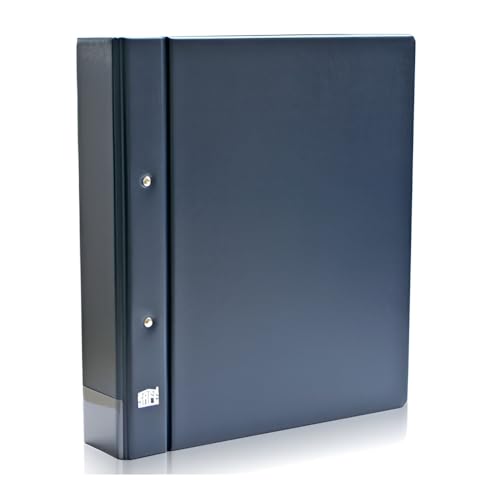 SAFE 7863 Album Blau für Champagnerdeckel | Inkl. 3 Einlagen für 90 Champagner-Kapseln | Erweiterbar auf 7 Blätter (210 Kapseln) | 250 x 230 x 80 mm | Ohne Inhalt von SAFE