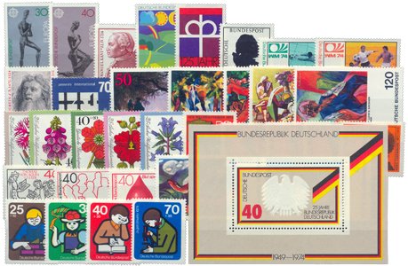 SAFE BRD kompletter Jahrgang 1974 postfrisch in Premium-Qualität. von SAFE