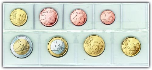 SAFE 1304 Münz-Tasche für einen Euro -Kursmünzensatz (50 Stück) von SAFE