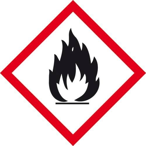 SafetyMarking 21.B1013 GHS-Gefahrenpiktogramm 02 Flamme Folie selbstklebend (B x H) 100mm x 100mm von SAFETYMARKING