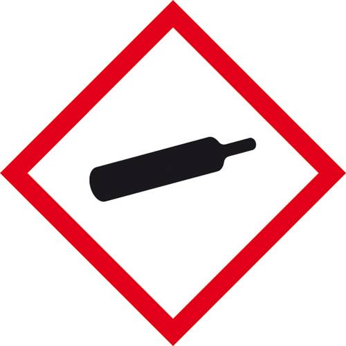 SafetyMarking 21.B1020 GHS-Gefahrenpiktogramm 04 Gasflasche Folie selbstklebend (B x H) 200mm x 200m von SAFETYMARKING