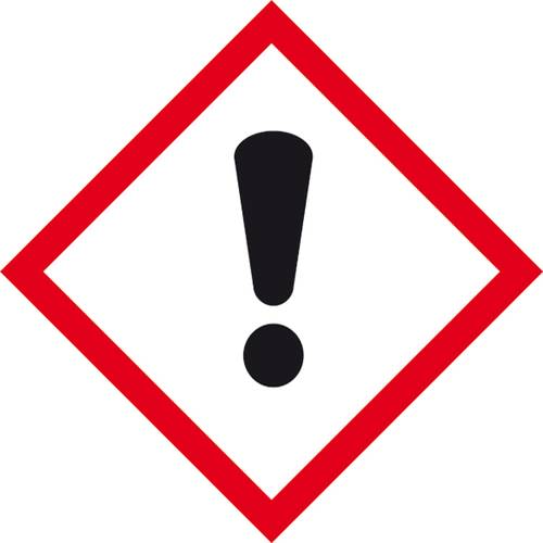 SafetyMarking 31.B1039 GHS-Gefahrenpiktogramm 07 Ausrufezeichen, Hygiene und Abstand Folie selbstkle von SAFETYMARKING
