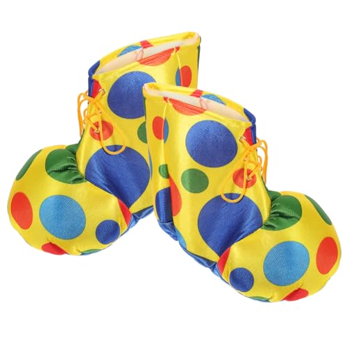 SAFIGLE 1 Paar Bunte Clownschuhe Mit Punkten Für Erwachsene Requisiten Clownkostüm Für Männer Clownkostüme Lustige Schuhe Mit Großen Zehen Aufblasbare Clownschuhe Zubehör Hirsch SAFIGLE 1 Paar Bunte Clownschuhe Mit Punkten Für Erwachsene Requisiten Clownkostüm Für Männer Clownkostüme Lustige Schuhe Mit Großen Zehen Aufblasbare Clownschuhe Zubehör Hirsch von SAFIGLE