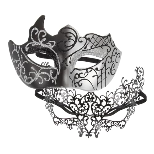 SAFIGLE 1 Paar Paar Masken Set Karnevalszubehör Halloween Schlafmaske Karnevalskostüm Maskerade Kostümmaske Karnevalsmaske Cosplay Kunststoff SAFIGLE 1 Paar Paar Masken Set Karnevalszubehör Halloween Schlafmaske Karnevalskostüm Maskerade Kostümmaske Karnevalsmaske Cosplay Kunststoff von SAFIGLE