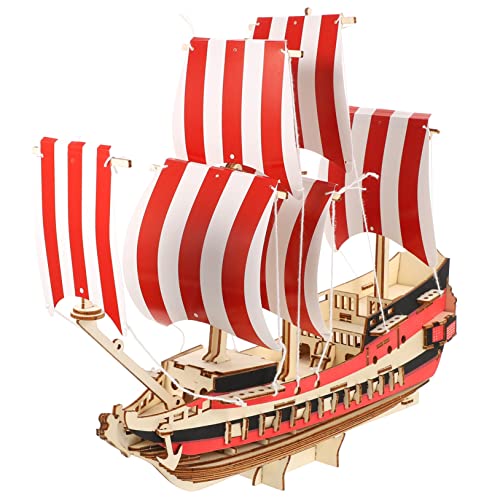 SAFIGLE 1 Satz 3D-segelpuzzle 3D-Puzzle-Schiff Strandbootmodell Vintage-schiffsmodell Diorama Denksport-Puzzle Für Segelboote Holzpuzzle Für Holzschiff Segelboot Aus Holz Mechanisch Kind von SAFIGLE