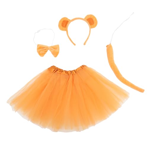 SAFIGLE 1 Satz Affenohren Stirnband Affenohren und Schwanzkinder Stirnband mit Affenohren Affenschwanz für Affenkostüm Affenschwanzkostüm Affen-Cosplay Affenschwanz und Ohren Plüsch von SAFIGLE