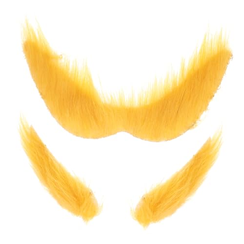 SAFIGLE 1 Satz Bart- und Augenbrauenset Bartformer für Männer Nase Haarfärbemittel für Männer Eber Bart-Kit Halloween Kleidung Halloween Klamotten Kostüm-Augenbraue Partybart Stoff Yellow SAFIGLE 1 Satz Bart- und Augenbrauenset Bartformer für Männer Nase Haarfärbemittel für Männer Eber Bart-Kit Halloween Kleidung Halloween Klamotten Kostüm-Augenbraue Partybart Stoff Yellow von SAFIGLE