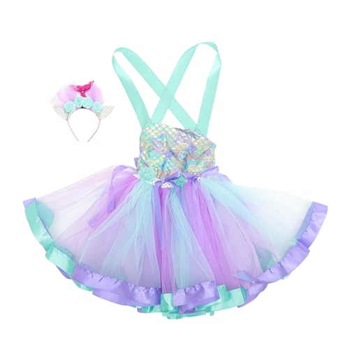 SAFIGLE 1 Satz Brautjungfer Mädchen-Party-Meerjungfrau-Kostüm Meerjungfrauenkostüm für Mädchen Prinzessin verkleidung faschingskostüme Kinderkleid Cosplay-Versorgung Nylon von SAFIGLE