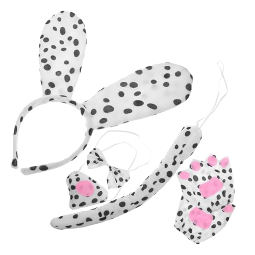 SAFIGLE 1 Satz Dalmatiner-ohr-stirnband Hund Dekoratives Stirnband Mit Fliege Cosplay-stirnbänder Tier-stirnband-kostüm Ohren Stirnband Welpenschwanz Tierkostüm Plastik SAFIGLE 1 Satz Dalmatiner-ohr-stirnband Hund Dekoratives Stirnband Mit Fliege Cosplay-stirnbänder Tier-stirnband-kostüm Ohren Stirnband Welpenschwanz Tierkostüm Plastik von SAFIGLE