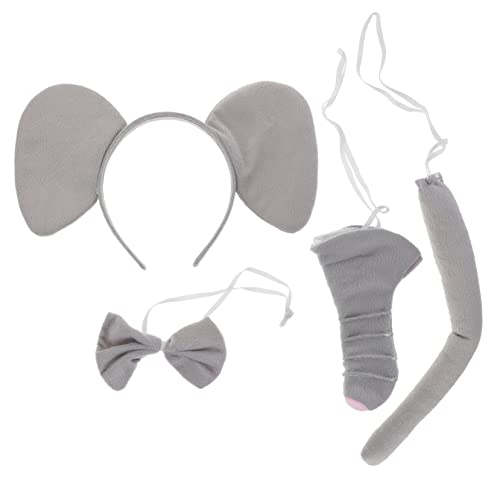 SAFIGLE 1 Satz Elefant -Kopfschmuck Set Kleid für Outfits für elefant ausgestopfte tiere Cosplay Kostüm Elefant Elefanten-Cosplay-Requisiten Stoff Grey SAFIGLE 1 Satz Elefant -Kopfschmuck Set Kleid für Outfits für elefant ausgestopfte tiere Cosplay Kostüm Elefant Elefanten-Cosplay-Requisiten Stoff Grey von SAFIGLE