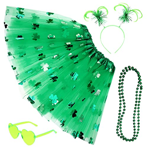 SAFIGLE 1 Satz Festival Rock Set Unterrock in Übergröße Kostüm Patricks kostã¼me fã¼r erwachsene St. Patrick's Day-Outfit Patrick-Party-Kopfschmuck Patrick Day Zubehör Polyester von SAFIGLE