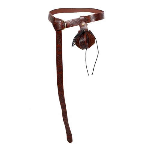 SAFIGLE 1 Satz Gürteltasche Schnallen Scheide Renaissance-kostümzubehör Gürtel Männer Brauner Korsettgürtel Mittelalterlicher Münzbeutel Retro Mittelalterlicher Gürtel Ratsche Pu-Leder SAFIGLE 1 Satz Gürteltasche Schnallen Scheide Renaissance-kostümzubehör Gürtel Männer Brauner Korsettgürtel Mittelalterlicher Münzbeutel Retro Mittelalterlicher Gürtel Ratsche Pu-Leder von SAFIGLE