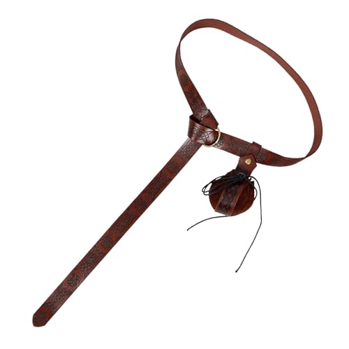 SAFIGLE 1 Satz Gürteltasche mittelalterlicher Münzbeutel Renaissance-Kostümzubehör Gürtel Männer Kleidung Renaissance Zubehör Zubehör -Cosplay-Kostüm PU-Leder von SAFIGLE