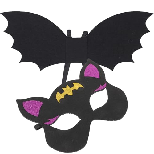 SAFIGLE 1 Satz Halloween Bat Wing Kostümset für Cosplay Maske und Flügel für Partys Leichtes und Sicheres Material für Halloween und Verkleidungen SAFIGLE 1 Satz Halloween Bat Wing Kostümset für Cosplay Maske und Flügel für Partys Leichtes und Sicheres Material für Halloween und Verkleidungen von SAFIGLE