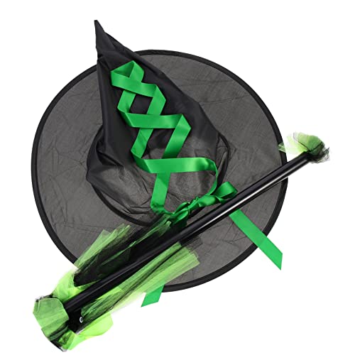 SAFIGLE 1 Satz Halloween-Hut Kinder Hexenhut Und Besen Hexenbesen Halloween Witch Hat Broom Herrenkostüme Halloween-dekor Halloween-zauberermützen Kleinkind Gittergewebe Besen-Set Mädchen SAFIGLE 1 Satz Halloween-Hut Kinder Hexenhut Und Besen Hexenbesen Halloween Witch Hat Broom Herrenkostüme Halloween-dekor Halloween-zauberermützen Kleinkind Gittergewebe Besen-Set Mädchen von SAFIGLE