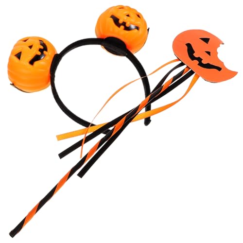 SAFIGLE 1 Satz Halloween Kürbis Haarreif mit Zauberstab Dekorative Accessoires für Cosplay und Partys Geeignet für Erwachsene für Halloween Feiern von SAFIGLE
