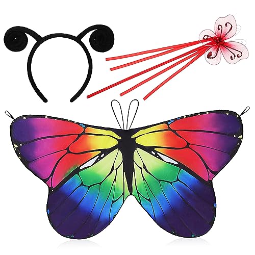 SAFIGLE 1 Satz Halloween Schmetterlings Kostümset für Teiliges Set mit Umhang Flügeln und Stirnband für Karneval und Cosplay Langlebig Gefertigt Verschiedenen Farben Erhältlich SAFIGLE 1 Satz Halloween Schmetterlings Kostümset für Teiliges Set mit Umhang Flügeln und Stirnband für Karneval und Cosplay Langlebig Gefertigt Verschiedenen Farben Erhältlich von SAFIGLE