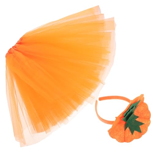 SAFIGLE 1 Satz Halloween-kürbis-set Halloween-tutu-rock Für Tutu-rock Für Mädchen Halloween-kostüme Kürbis Kürbis-halloween-kostüm Kürbis Kostüm Stirnband Orange Vlies SAFIGLE 1 Satz Halloween-kürbis-set Halloween-tutu-rock Für Tutu-rock Für Mädchen Halloween-kostüme Kürbis Kürbis-halloween-kostüm Kürbis Kostüm Stirnband Orange Vlies von SAFIGLE