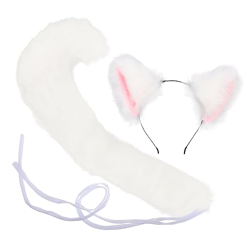 SAFIGLE 1 Satz Kopfschmuck Mit Fuchsohren Pelzige Stirnbänder Tierohren Stirnband Und Klein Und Ohren Katzenstirnbänder Katzenohr K Kaninchenfellstoff Weiß SAFIGLE 1 Satz Kopfschmuck Mit Fuchsohren Pelzige Stirnbänder Tierohren Stirnband Und Klein Und Ohren Katzenstirnbänder Katzenohr K Kaninchenfellstoff Weiß von SAFIGLE