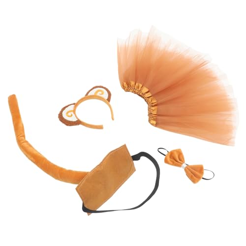 SAFIGLE 1 Satz Kopfschmuck mit Affenohren Dinosaurier Maske Fell Streifenhörnchen Hyäne Stirnband mit Affenohren Affenschwanz und Ohren Affenstirnband Affenkostüm für -Fleece SAFIGLE 1 Satz Kopfschmuck mit Affenohren Dinosaurier Maske Fell Streifenhörnchen Hyäne Stirnband mit Affenohren Affenschwanz und Ohren Affenstirnband Affenkostüm für -Fleece von SAFIGLE