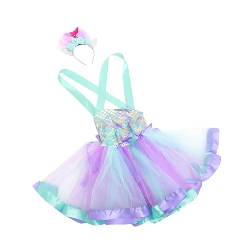 SAFIGLE 1 Satz Kostüme Mädchen Meerjungfrau Kostüm Meerjungfrau Kinderrock Prinzessin Brautjungfer Party-meerjungfrau-kostüm Kleid Party-meerjungfrauen-anziehrock Partygeschenk Nylon von SAFIGLE