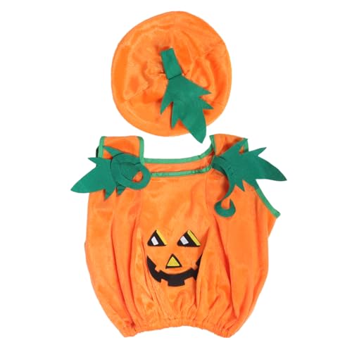 SAFIGLE 1 Satz Kürbiskostüm Set für Teiliges Halloween Outfit mit Kürbismütze und Kleidung für Halloween Partys Cosplay und Bühnenaufführungen SAFIGLE 1 Satz Kürbiskostüm Set für Teiliges Halloween Outfit mit Kürbismütze und Kleidung für Halloween Partys Cosplay und Bühnenaufführungen von SAFIGLE