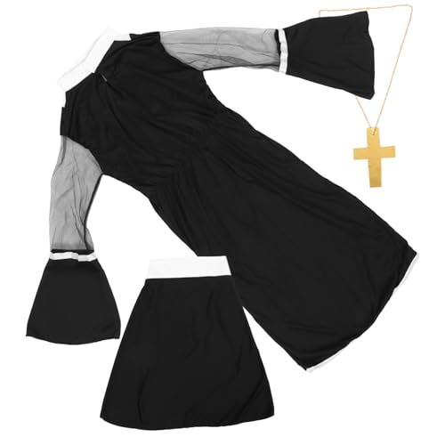 SAFIGLE 1 Satz Nonnenuniform halloween costume halloween kleidung outfits for women femmansoe kleidung weihnachtlich Wunder Die Priester für Halloween-Kleidung Halloween -Dekorationen Tuch von SAFIGLE