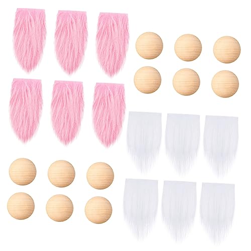 SAFIGLE 1 Satz Puppenbart Schnurrbärte Fälschung Erwachsene Party Gnomenbart selber basteln doll Accessories Valentine Decoration holzperle Puppe Perle Nase Holzzwerge Perle Polyester von SAFIGLE