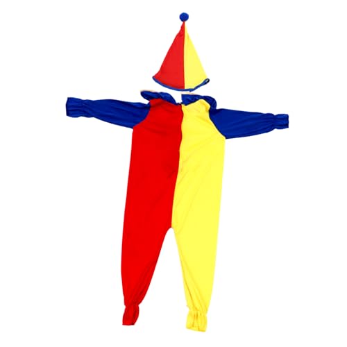 SAFIGLE 1 Satz Rotes und gelbes Clownkostüm Hut mit breiter Krempe Halloween-Requisiten UV Kappe camoing kinderkarneval Zubehör für Partykostüme Stilvoller Partyhut Chemiefaser (dünner) von SAFIGLE