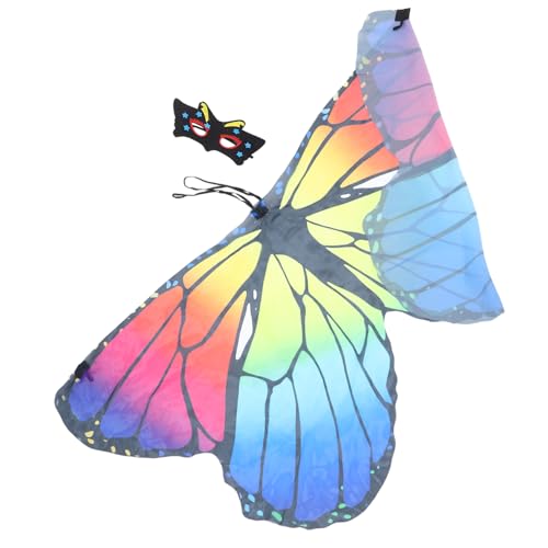 SAFIGLE 1 Satz Schmetterlings-Umhang Kostüm Flügel Kleinkind Kap halloween verkleidung Halloween Schmetterlingsumhang Schmetterlings-Kostümumhang Cape-Party Polyester von SAFIGLE