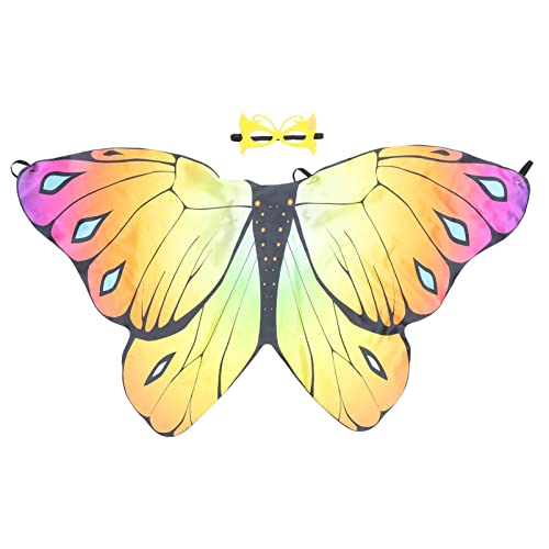 SAFIGLE 1 Satz Schmetterlingsflügel und Umhang Zubehör für Halloween Partys Fotografie und Cosplay für Mädchen Hochwertigem Material Einfach zu Tragen Reinigen SAFIGLE 1 Satz Schmetterlingsflügel und Umhang Zubehör für Halloween Partys Fotografie und Cosplay für Mädchen Hochwertigem Material Einfach zu Tragen Reinigen von SAFIGLE