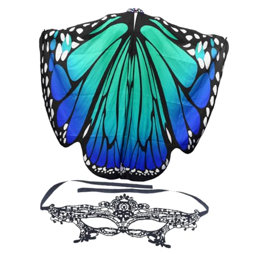 SAFIGLE Glamouröser Schmetterlingsschal Tragbare Spitzenmaske Maskenmaske Festival-accessoire Für Frauen Cosplay-party von SAFIGLE