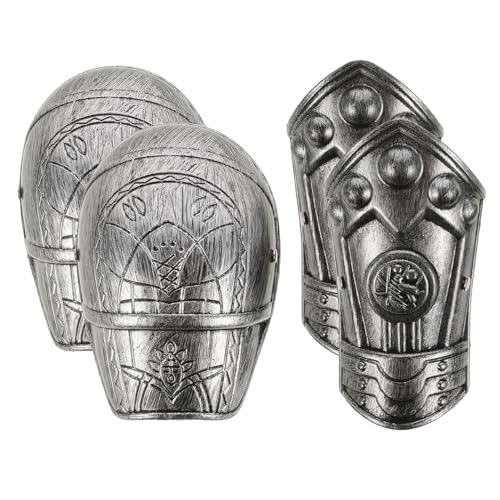 SAFIGLE 1 Satz Schulterwächter Der Rüstungskostüm Rüstung-Cosplay Cosplay-rüstung Cosplay-armschutz Cosplay-Armband Ritter Schulterpanzer Cosplay-armschienen Silver Plastik von SAFIGLE