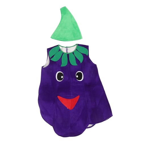 SAFIGLE 1 Satz Schwamm-Auberginen-Kostüm Cosplay Auberginenkostüm für Karotte Kostüm kinderkleidung kinderparty Kinderkostümparty Halloween-Auberginenkostüm Kostümprop Vinylon von SAFIGLE