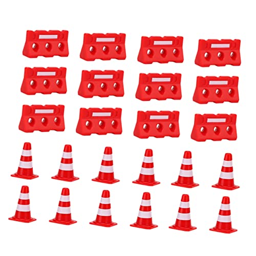 SAFIGLE 1 Satz Straßenschild Barrikade Spielzeug Straßensperre Für Kinder Miniatur-straßenkegel Straßenwarnschilder Spielzeug-straßenschilder Antriebskegel Plastik Arbeit Klein Lieferungen von SAFIGLE