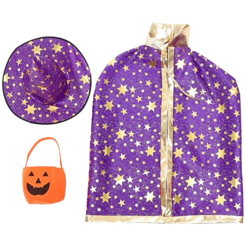 SAFIGLE 1 Satz Teiliges Cosplay mit Kürbiskorb und Umhang für Halloween Partys Lustige Accessoires für und Sicher zu Tragen von SAFIGLE