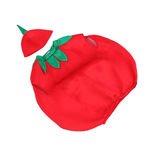 SAFIGLE 1 Satz Tomate Kinderkleidung Tomatenkostüm Motorhaube Fruchtkleidung Bühne Leistung Tomatenhut Tomaten-performance-kostüme Cosplay-zubehör Für Tomaten-cosplay-kleid Tuch Rot SAFIGLE 1 Satz Tomate Kinderkleidung Tomatenkostüm Motorhaube Fruchtkleidung Bühne Leistung Tomatenhut Tomaten-performance-kostüme Cosplay-zubehör Für Tomaten-cosplay-kleid Tuch Rot von SAFIGLE