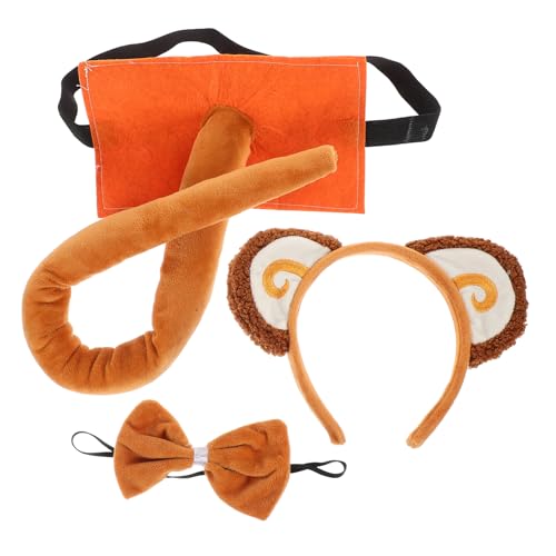 SAFIGLE 1 Satz Verkleide Requisiten Ohren seidenband bandfeile animal costume geburtstagdeko ziehschleifenband Party-Kopfschmuck Tier-Stirnband-Kostüm Tierkostüm Plüsch Brown von SAFIGLE