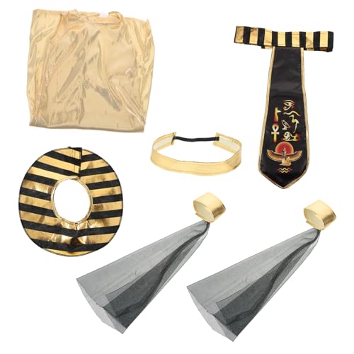 SAFIGLE 1 Set Ägypterkostüm Für Rollenspiel Outfit Aus Weichem Stoff Für Langes Tragen – Requisiten Für Kindertage Und Theateraufführungen Größe L 120–130 Cm SAFIGLE 1 Set Ägypterkostüm Für Rollenspiel Outfit Aus Weichem Stoff Für Langes Tragen – Requisiten Für Kindertage Und Theateraufführungen Größe L 120–130 Cm von SAFIGLE