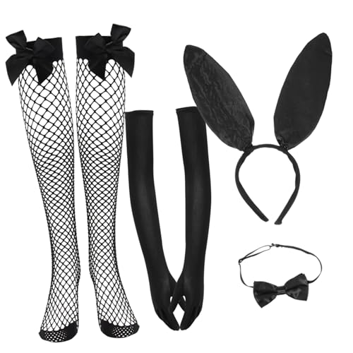 SAFIGLE 1 Set Kostüm Zubehör Weiß Bunny Stirnband Handschuhe Fliege Für Mädchen Ostern Stirnband SAFIGLE 1 Set Kostüm Zubehör Weiß Bunny Stirnband Handschuhe Fliege Für Mädchen Ostern Stirnband von SAFIGLE
