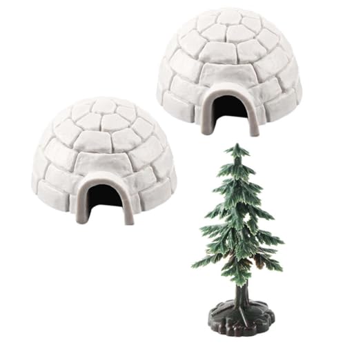 SAFIGLE 1 Set Mini-Iglu- Und Baumfiguren Künstliche Polaren Eishaus-Figur Realistische Eishaus-Dekoration Mini-Baum-Bastel-Puppenhaus-Figuren SAFIGLE 1 Set Mini-Iglu- Und Baumfiguren Künstliche Polaren Eishaus-Figur Realistische Eishaus-Dekoration Mini-Baum-Bastel-Puppenhaus-Figuren von SAFIGLE