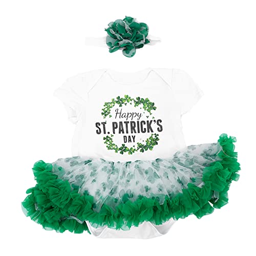 SAFIGLE 1 Set Spielanzugkleid Süßer Tutu Rock Hose Tutu Kleid Modischer Tutu Kinderanzug Halloween Kostüme Für Kleinkinder St Patricks Day Bodysuit Für Mädchen Kleines von SAFIGLE