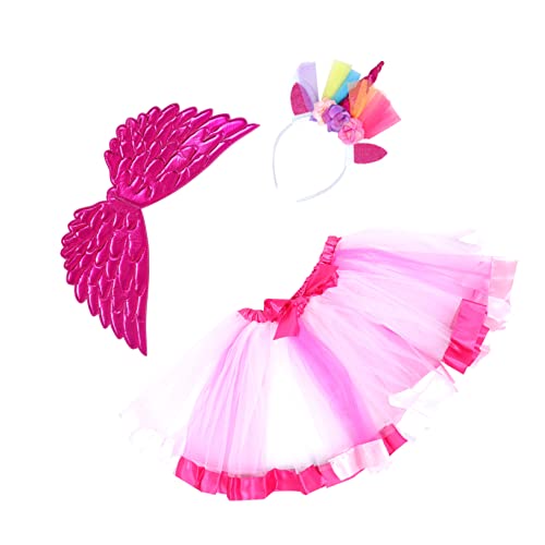 SAFIGLE 1 Set Tutu Haargummis Haarbänder Für Mädchen Einhorn Cosplay Rock Stirnbänder Für Mädchen Kostüme Für Mädchen Party Kleidungsset Stirnbänder Für Mädchen Bekleidung Aus von SAFIGLE