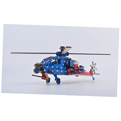 SAFIGLE 1Stk 3D-Puzzles 3D-Puzzle-Flugzeug aus Holz 3D Holzpuzzle für Kinder Hubschraubermodell aus Holz Auto Rätsel 3D-Auto-Puzzlebrett aus Holz kreatives 3D-Puzzle hölzern Wagen Bambus von SAFIGLE
