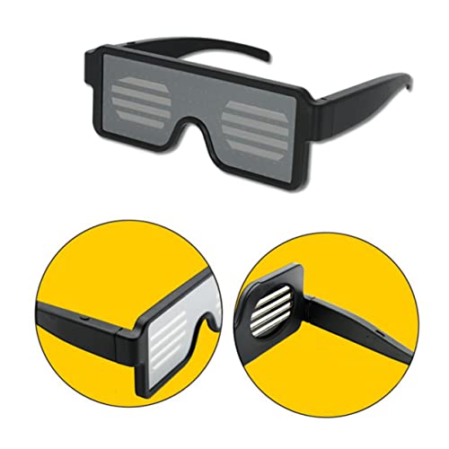 SAFIGLE 1 Stück Leuchtende LED Sonnenbrille mit Farben und Dynamischen Mustern für Partys Karneval und Feiern USB Aufladbare Spaßbrille für Unvergessliche SAFIGLE 1 Stück Leuchtende LED Sonnenbrille mit Farben und Dynamischen Mustern für Partys Karneval und Feiern USB Aufladbare Spaßbrille für Unvergessliche von SAFIGLE